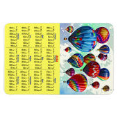 Hete Luchtballonnen 2012 Kalender Magneet (Horizontaal)