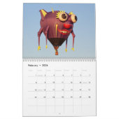 Hete luchtballonnen 2026 kalender (Feb 2026)