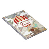 Hete Luchtballonnen Avontuur Baby shower Notitieboek (Rechterzijde)