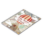 Hete Luchtballonnen Avontuur Baby shower Notitieboek (Linkerzijde)