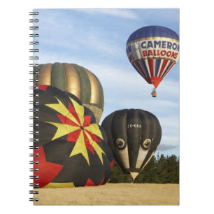 hete luchtballonnen bij Wanaka, Zuidereiland, Nieu Notitieboek