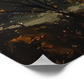 Hete luchtballonnen bij zonsopgang in impressionis poster (Hoek)