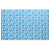Hete luchtballonnen blauw stof (Fat Quarter)