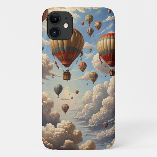 Hete luchtballonnen Blue Sky Clouds Sunset  Case-Mate iPhone Case (Achterkant)