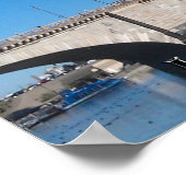 Hete Luchtballonnen boven de London Bridge Poster (Hoek)