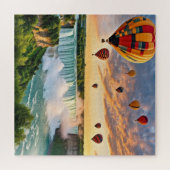 Hete luchtballonnen boven Niagra-Herfsten Legpuzzel (Horizontaal)