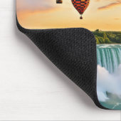 Hete luchtballonnen boven Niagra-Herfsten Muismat (Hoek)