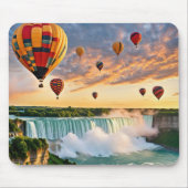 Hete luchtballonnen boven Niagra-Herfsten Muismat (Voorkant)