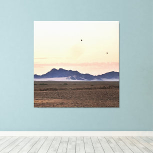 Hete luchtballonnen boven Sossusvlei Canvas Afdruk