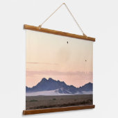 Hete luchtballonnen boven Sossusvlei Hangend Wandkleed (Gebogen)