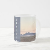 Hete luchtballonnen boven Sossusvlei Matglas Koffiemok (Voorkant rechts)