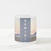 Hete luchtballonnen boven Sossusvlei Matglas Koffiemok (Center)