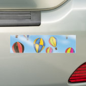 hete luchtballonnen bumpersticker (Op auto)