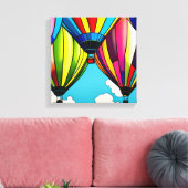 hete luchtballonnen canvas afdruk (Insitu (Woonkamer))