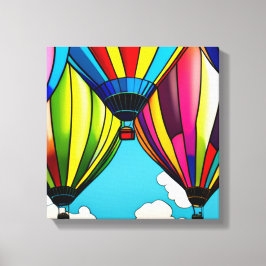 hete luchtballonnen canvas afdruk