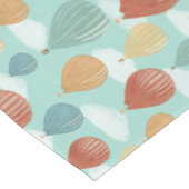 Hete Luchtballonnen en Witte Wolken Patterned Medium Tafelloper (Hoek)