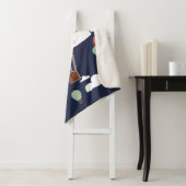 Hete luchtballonnen en wolken avontuur sherpa deken (In situ)