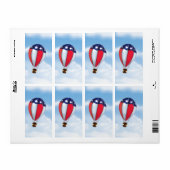 hete luchtballonnen etiket (Full Sheet)
