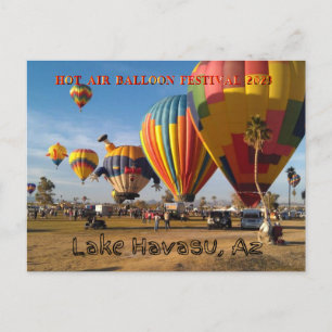 Hete Luchtballonnen Festival Lake Havasu Briefkaart