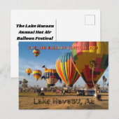 Hete Luchtballonnen Festival Lake Havasu Briefkaart (Voorkant / Achterkant)