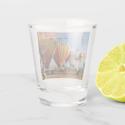 Hete Luchtballonnen Festival Lake Havasu Shot Glas (Achterkant)