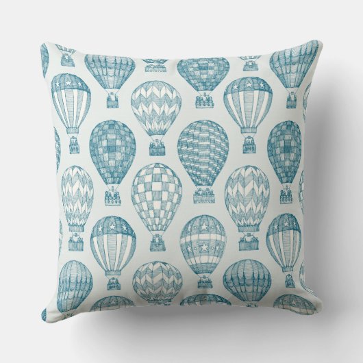 hete luchtballonnen Ik pauw Kussenhoes Kussen (Achterkant)