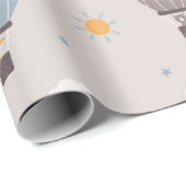 Hete luchtballonnen met dieren wikkelen papierrol cadeaupapier (Rol Hoek)