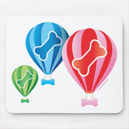 "Hete Luchtballonnen" Mousepad Muismat (Voorkant)