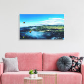 Hete Luchtballonnen, Napa Valley Canvas Afdruk (Insitu (Woonkamer))