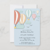 Hete Luchtballonnen Papercut Stijl Kaart (Voorkant)