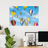 hete luchtballonnen poster (Thuiskantoor)
