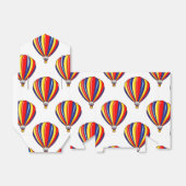 Hete Luchtballonnen; Rode, Blauwe, Gele Ballon Bedankdoosjes (Uitgevouwen)