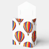 Hete Luchtballonnen; Rode, Blauwe, Gele Ballon Bedankdoosjes (Geopend)