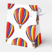 Hete Luchtballonnen; Rode, Blauwe, Gele Ballon Bedankdoosjes (Achterkant)