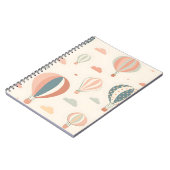 Hete Luchtballonnen Schattigee Clauds Patronen Notitieboek (Linkerzijde)