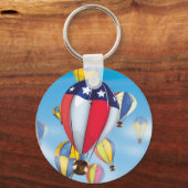 hete luchtballonnen sleutelhanger (Voorkant)
