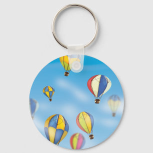 hete luchtballonnen sleutelhanger