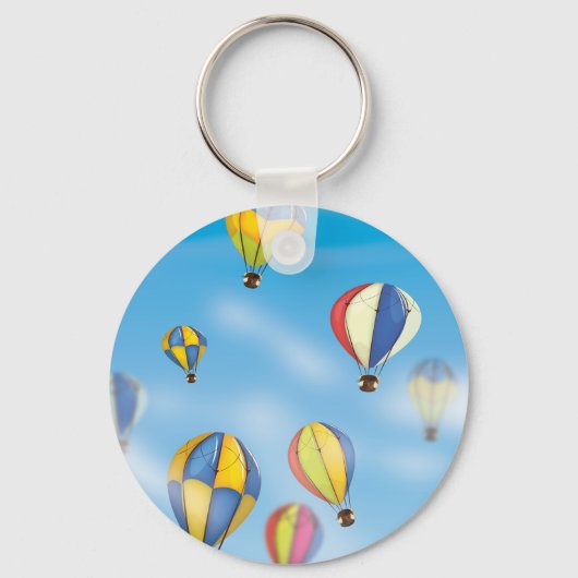 hete luchtballonnen sleutelhanger (Voorkant)