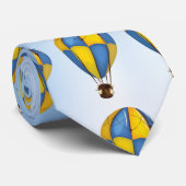 hete luchtballonnen stropdas (Opgerold)