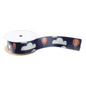 Hete Luchtballonnen & Wolken Satijnen Lint (Spoel)