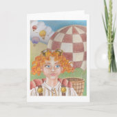 Hete luchtballonpiloot wenskaart kaart (Voorkant)