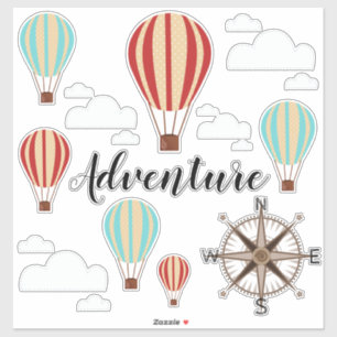Hete Luchtballons Avontuur Sticker