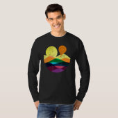 Hete Luchtballonvlucht Abstract Kleurrijk Vliegen T-shirt (Voorkant volledig)