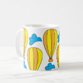 Hete Luchtballonwolken Hete Luchtballon Koffiemok (Voorkant links)