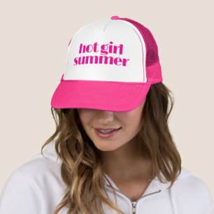 Hete Meisje Zomer Roze Trucker Hoed Retro Roze Pet