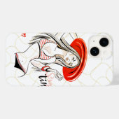 Hete Meisje Zomer Tijd Case-Mate iPhone Case (Achterkant (horizontaal))
