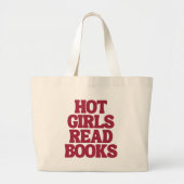 HETE MEISJES LEZEN BOEKEN - Jumbo Canvas tas ❤️🔥 (Voorkant)