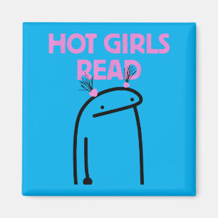 Hete Meisjes Lezen Magneet