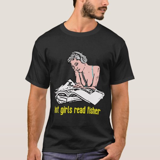 Hete Meisjes Lezen Mark Fisher T-shirt (Voorkant)