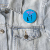 Hete Meisjes Lezen Ronde Button 5,7 Cm (In situ)